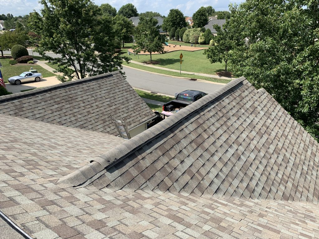 Roofing Replacement using Owens Corning Duration Series shingles on a residential home in Indian Trail, NC.