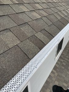 5" Gutter caps installed on existing gutter system.