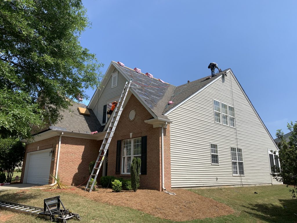Roofing contractor in Midland, NC. Roof replacement.